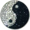 Navika Ball Markers|Micro Pave Crystal Yin To My Yang Marker
