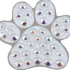 Navika Ball Markers|Swarovski Crystal Paw White Marker