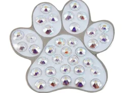 Navika Ball Markers|Swarovski Crystal Paw White Marker