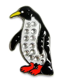 Navika Ball Markers|Swarovski Crystal Penguin Marker