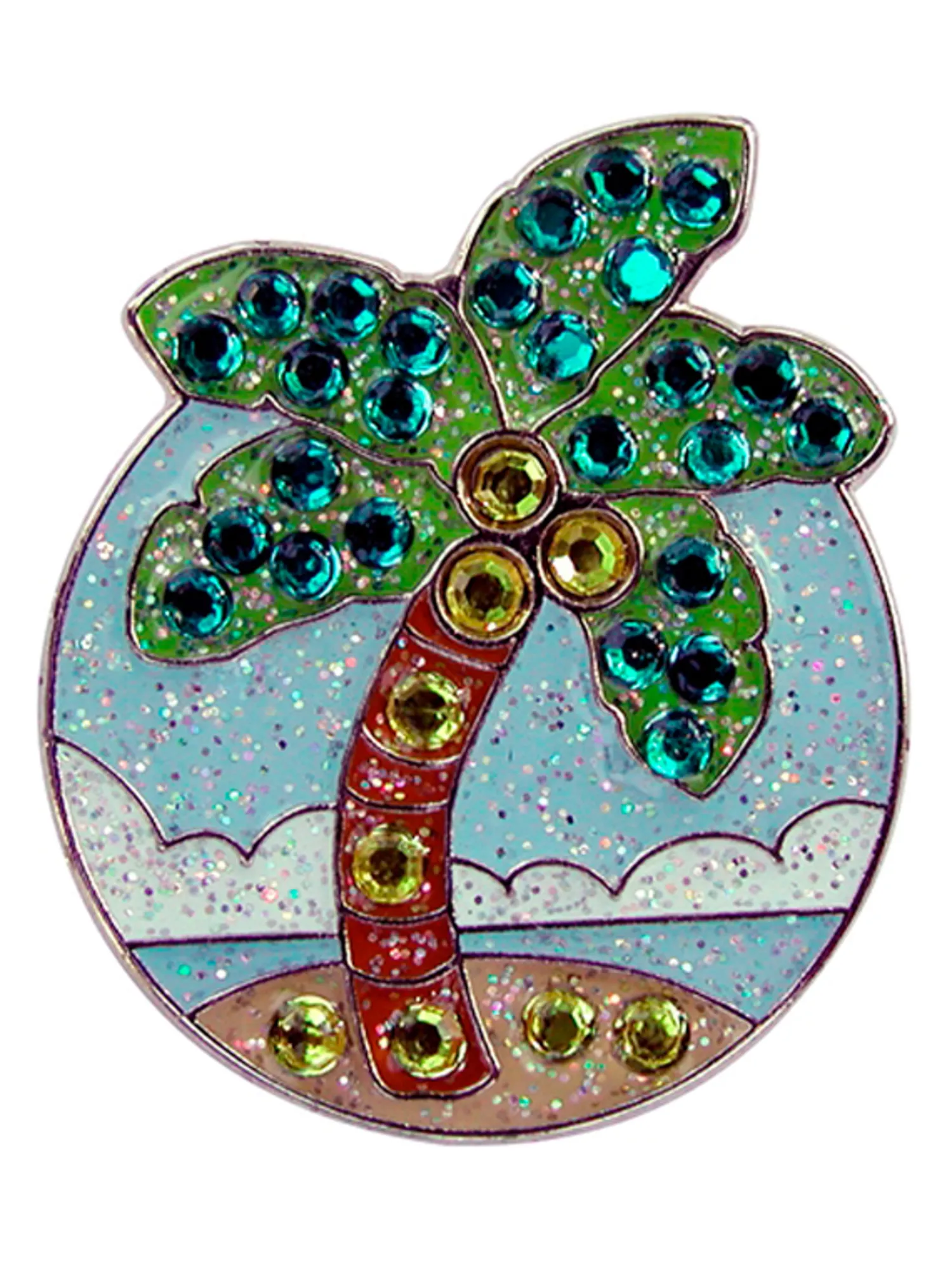 Navika Ball Markers|Swarovski Crystal Palm Tree Marker