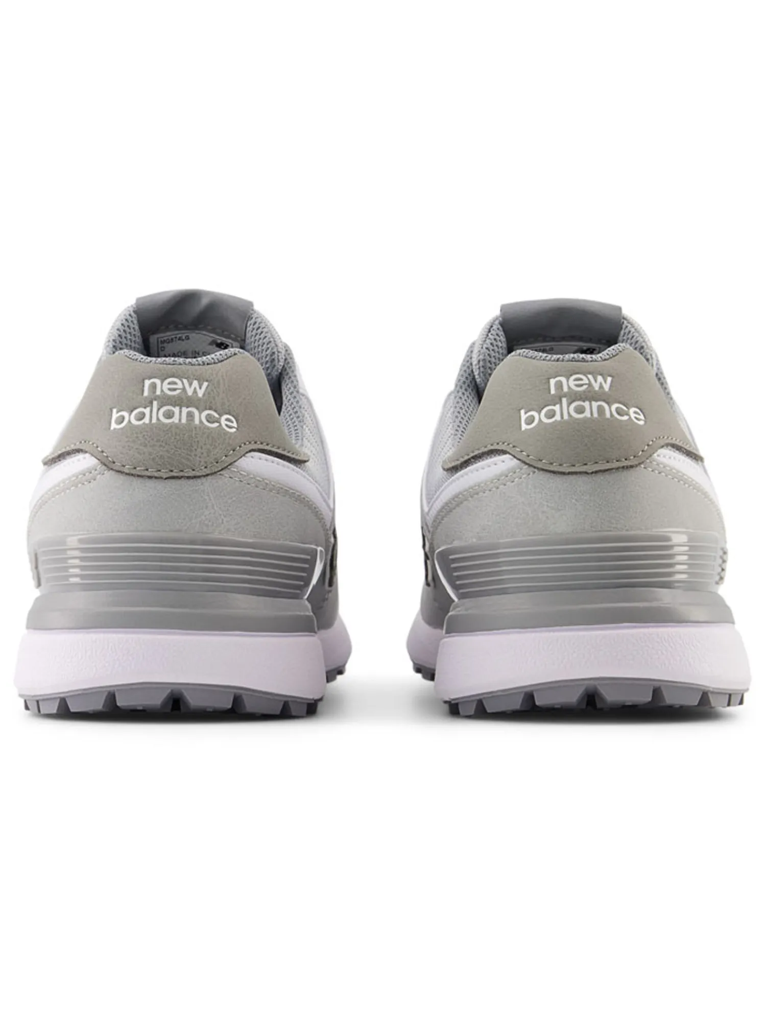 New Balance Mens Golf Shoes|574 Greens v2 Golf Shoes - Grey/White