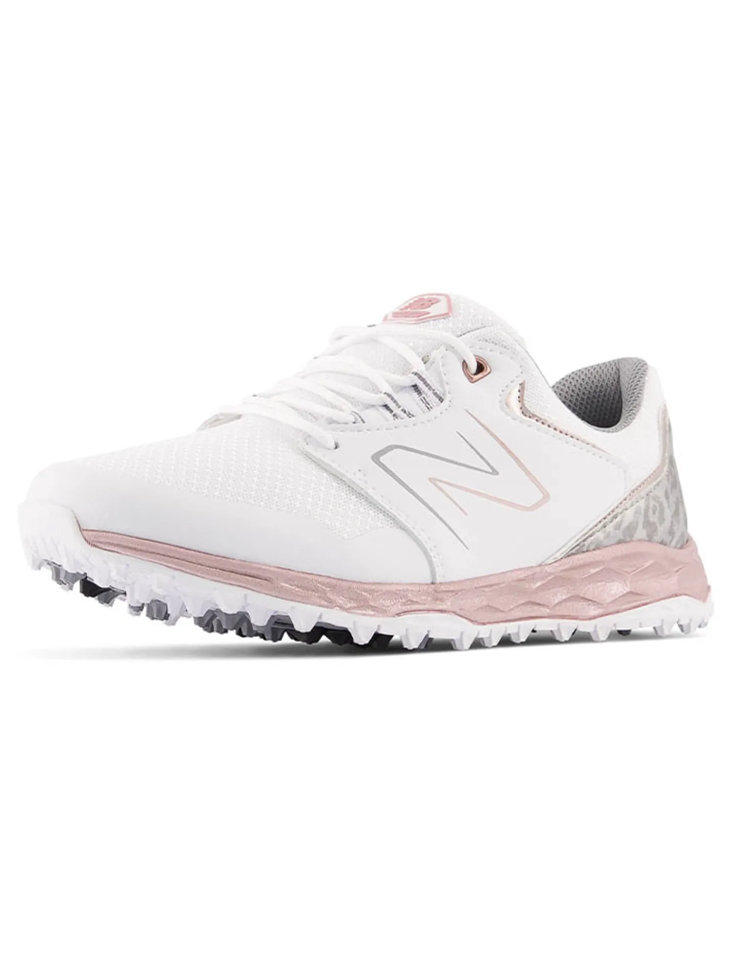 New Balance Clearance Shoes|Women's Fresh Foam Links SL V2 Golf Shoes - White/Rose Gold
