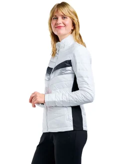 Nivo Jumpers|Women's Genevieve Full Zip Jacket - White