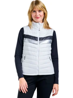 Nivo Vests|Women's Grace Full Zip Vest - White