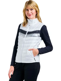 Nivo Vests|Women's Grace Full Zip Vest - White