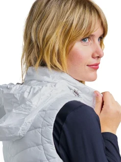 Nivo Vests|Women's Grace Full Zip Vest - White