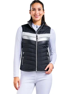 Nivo Vests|Women's Grace Full Zip Vest - Black