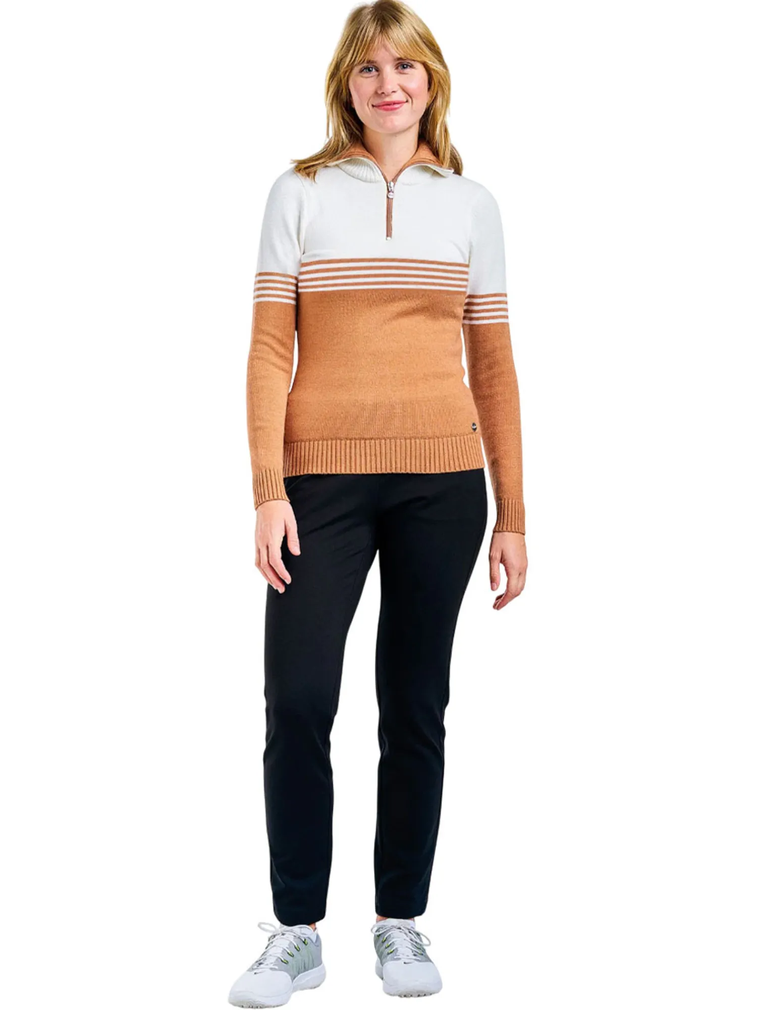 Nivo Jumpers|Women's Greta Sweater - Camel