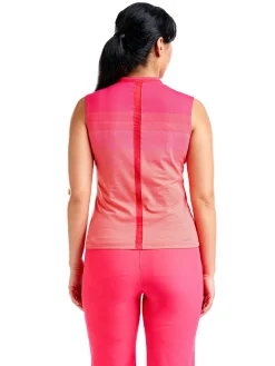 Nivo Shirts|Women's Linnea Sleeveless Livcool Mock - Cherry