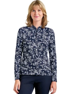 Nivo Shirts|Women's Lolita Long Sleeve Mock - Black