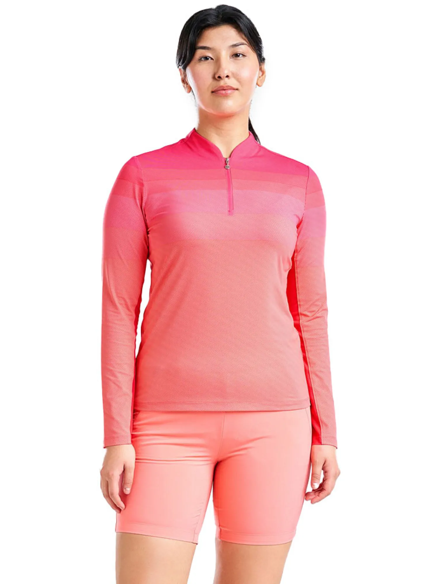 Nivo Shirts|Women's Lolita Long Sleeve Livcool Mock - Cherry