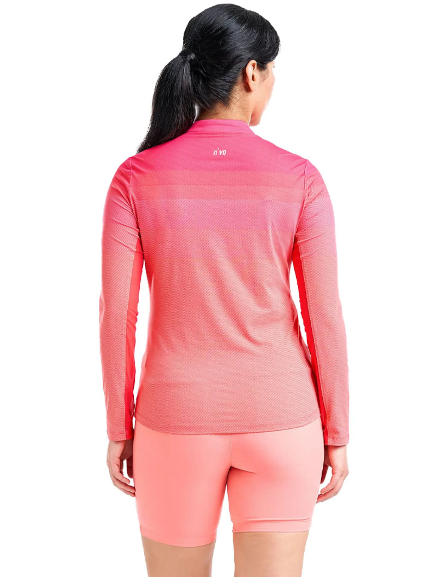 Nivo Shirts|Women's Lolita Long Sleeve Livcool Mock - Cherry