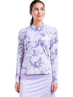 Nivo Shirts|Women's Lolita Long Sleeve Mock - Lavender