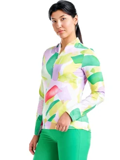 Nivo Shirts|Women's Lolita Long Sleeve Livcool Mock - Classic Green