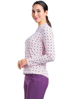 Nivo Shirts|Women's Lolita Long Sleeve Mock - Coral Reef