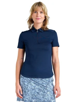 Nivo Shirts|Women's Naila II Polo - Navy