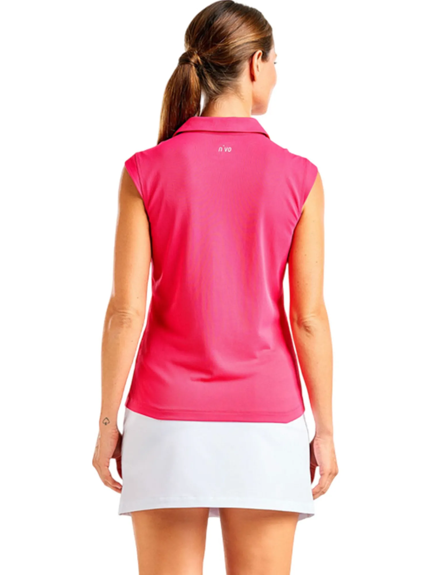 Nivo Shirts|Women's Nikki II Sleeveless Polo - Cherry