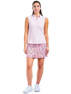 Nivo Shirts|Women's Nikki II Sleeveless Polo - Pink Sugar