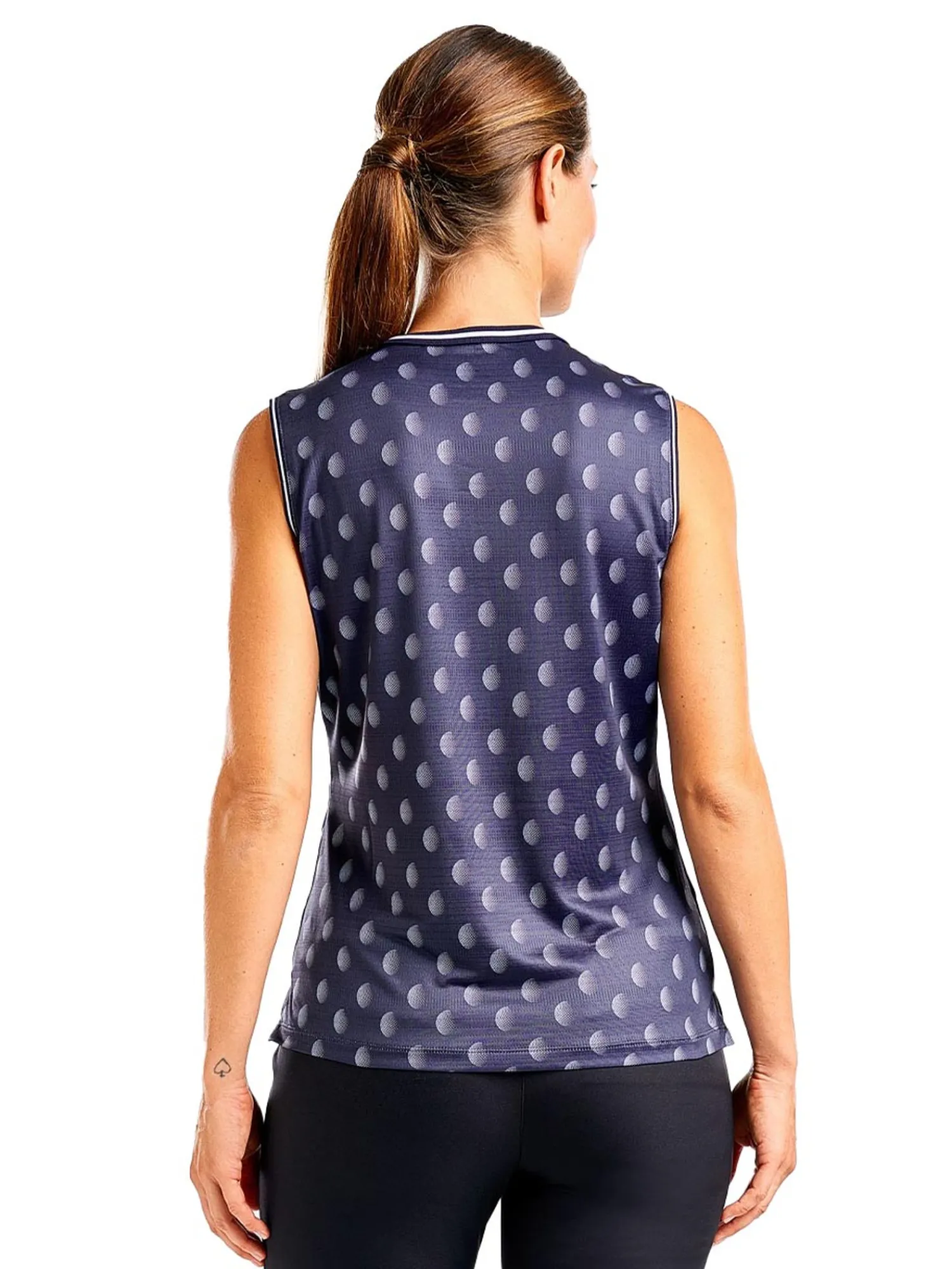 Nivo Shirts|Women's Vivian Sleeveless Mock - Navy