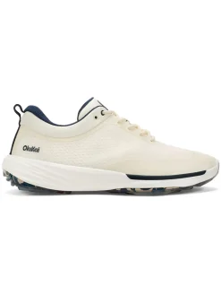 OluKai Mens Golf Shoes|Mākena Golf Shoes - White Sand/White Sand