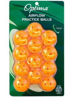 Optima Training Aids|Air Flow Practice Balls 12 Pack Orange