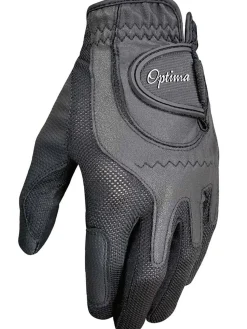 Optima Mens Golf Gloves|Soft Feel Golf Glove Black