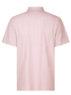 Original Penguin Shirts|All Over Lifesaver Print Polo - Charm Pink