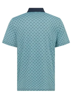 Original Penguin Shirts|Bohemian Jacquard Block Polo - Black Iris
