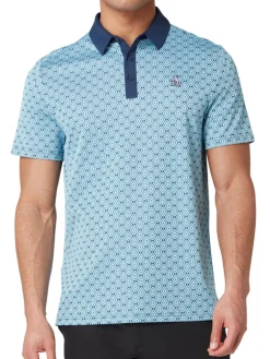 Original Penguin Shirts|Bohemian Jacquard Block Polo - Black Iris