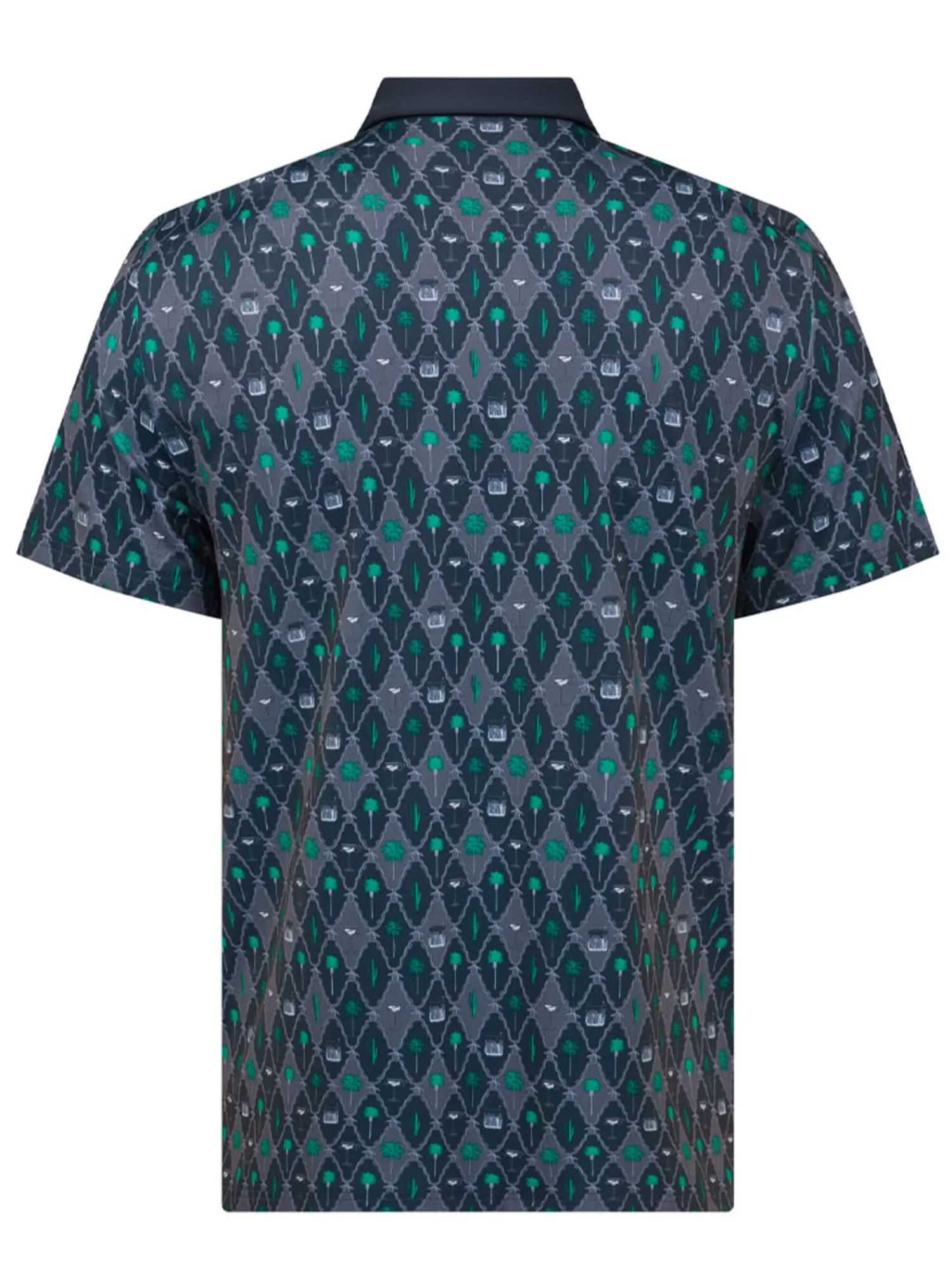 Original Penguin Shirts|Lattice Cocktail Earl Polo - Black Iris