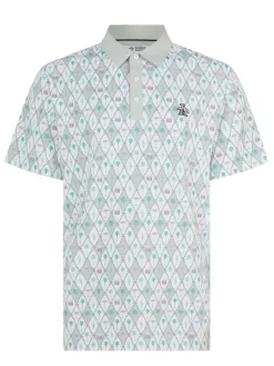 Original Penguin Shirts|Lattice Cocktail Earl Polo - Bright White