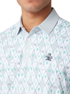Original Penguin Shirts|Lattice Cocktail Earl Polo - Bright White