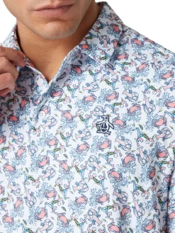 Original Penguin Shirts|Pete N' The Ocean Polo - Bright White