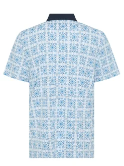 Original Penguin Shirts|Pete's Cocktail Windowpane Polo - Bright White