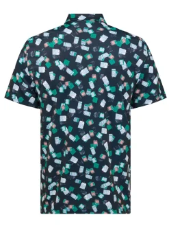 Original Penguin Shirts|Pete's Travel Tags Caddy Polo - Black Iris