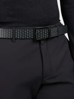 Original Penguin Belts|Reversible All Over Pete Printed Belt - Caviar