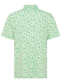 Original Penguin Shirts|Underwater Mosaic Geo Polo - Spruce Stone