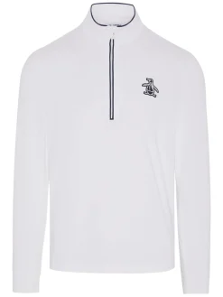 Original Penguin Jumpers|1/4-Zip Technical Earl - Bright White