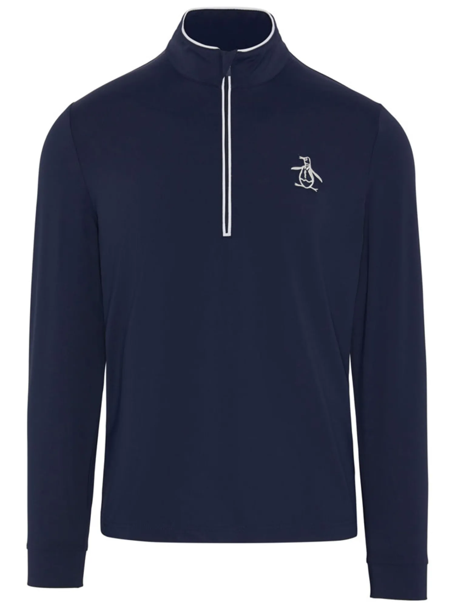 Original Penguin Jumpers|1/4-Zip Technical Earl - Black Iris