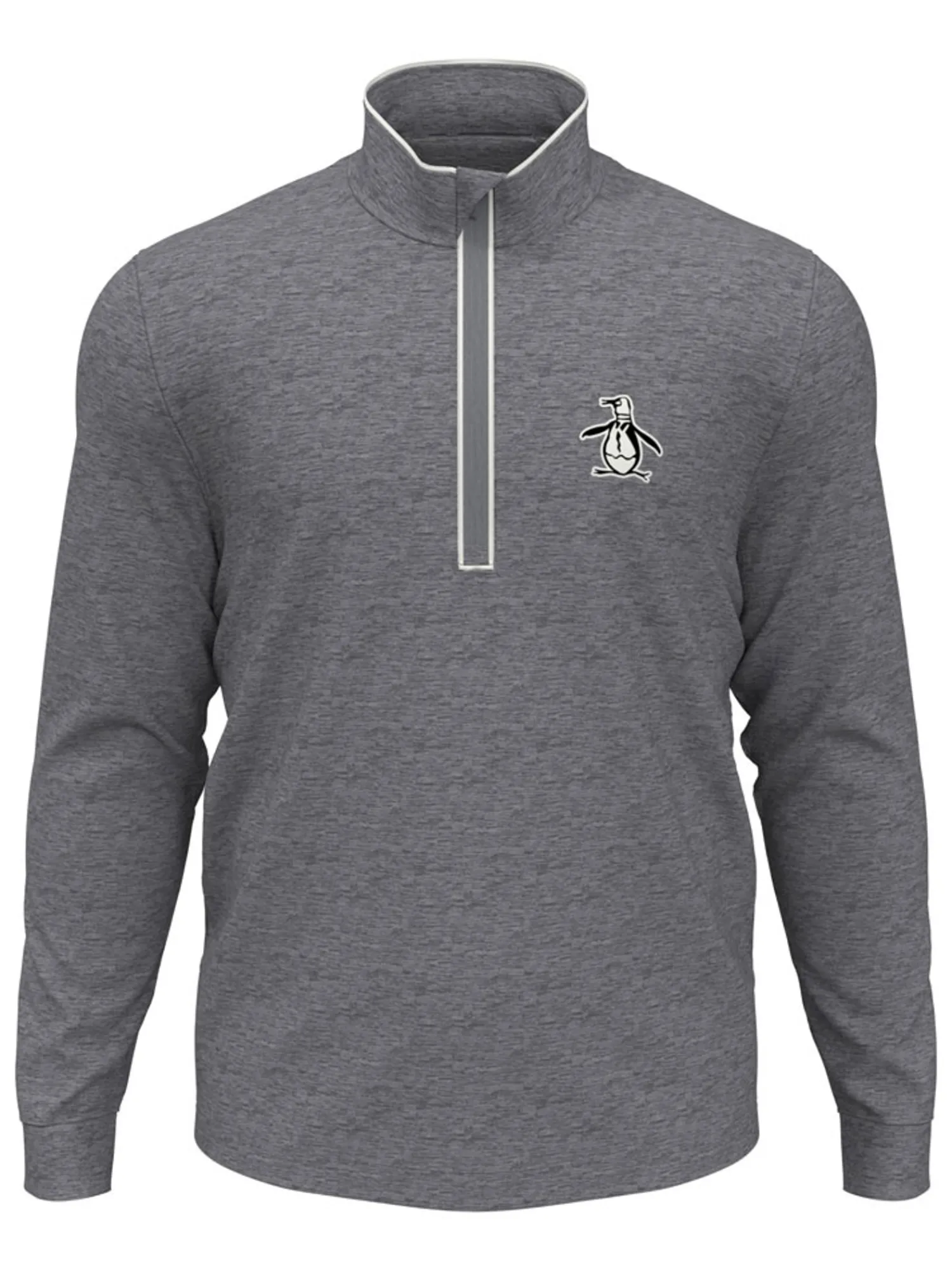 Original Penguin Jumpers|1/4-Zip Technical Earl - Quiet Shade Heather