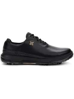 Payntr Golf Mens Golf Shoes|Eighty Seven SC Golf Shoes - Black/Gold/Black