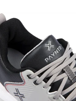 Payntr Golf Mens Golf Shoes|X 003 F Golf Shoes - Grey/Black/Black