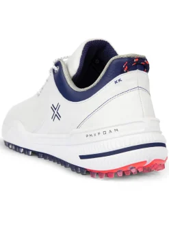 Payntr Golf Mens Golf Shoes|X 001 F Golf Shoes - White/Electric Red/Navy