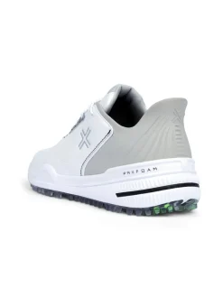 Payntr Golf Mens Golf Shoes|X 005 F Golf Shoes - White/Silver