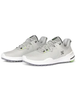 Payntr Golf Mens Golf Shoes|X 001 F Mesh Golf Shoes - Grey/Grey/Black