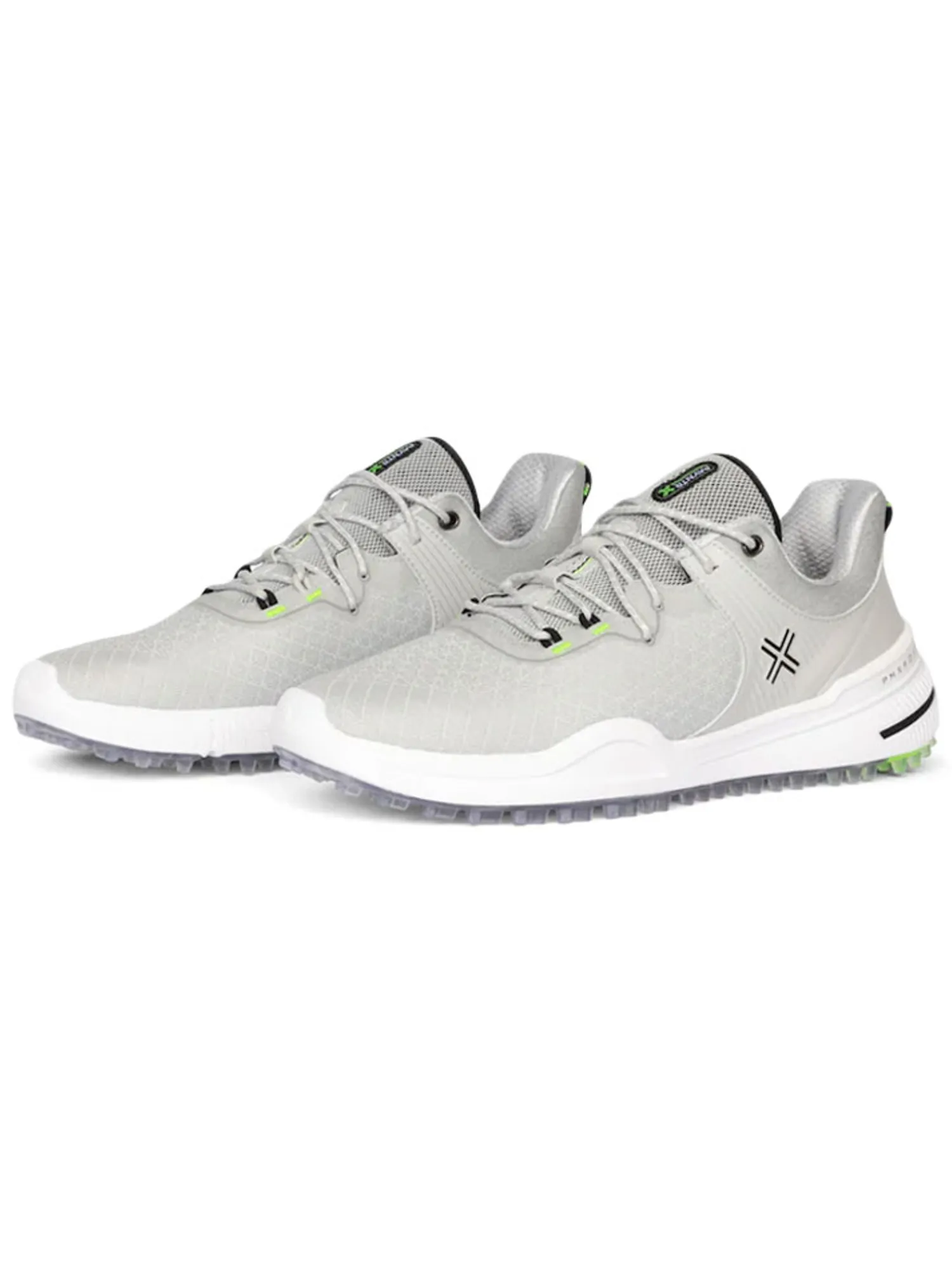 Payntr Golf Mens Golf Shoes|X 001 F Mesh Golf Shoes - Grey/Grey/Black