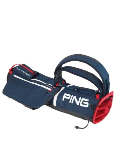 PING Range Bags|Clearance Bags|Moonlite 201 Carry Bag - Navy/White/Scarlet