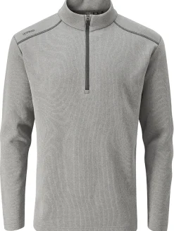 PING Jumpers|Ramsey 1/2 Zip Ribbed Fleece - Ash Marl