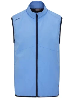 PING Vests|SensorWarm Ashbourne Full-Zip Vest - Cornflower Blue